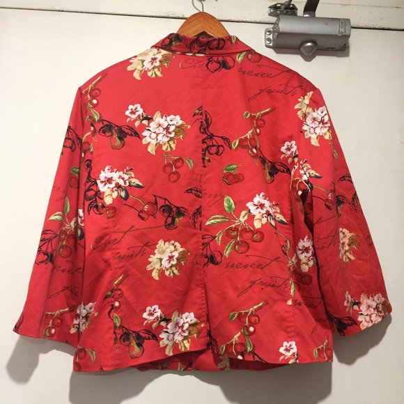 VINTAGE NANCY BOLEN PRINTED JACKETS SIZE 14 - Picture 3 of 9